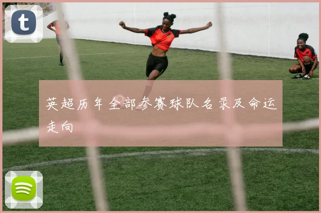 英超历年全部参赛球队名录及命运走向