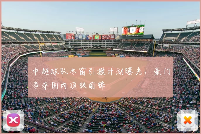 中超球队冬窗引援计划曝光，豪门争夺国内顶级前锋